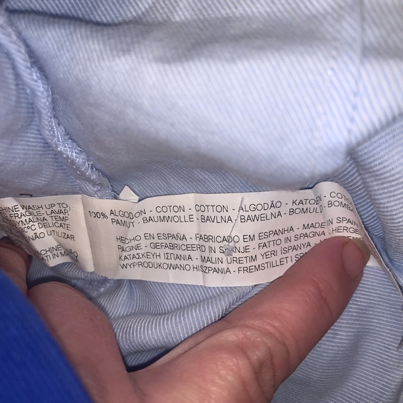 Ladies Zara Basic longsleeve button down large - Picture 8 of 8